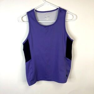 C9 by Champion purple black exercise top sleeveless fitted lined large